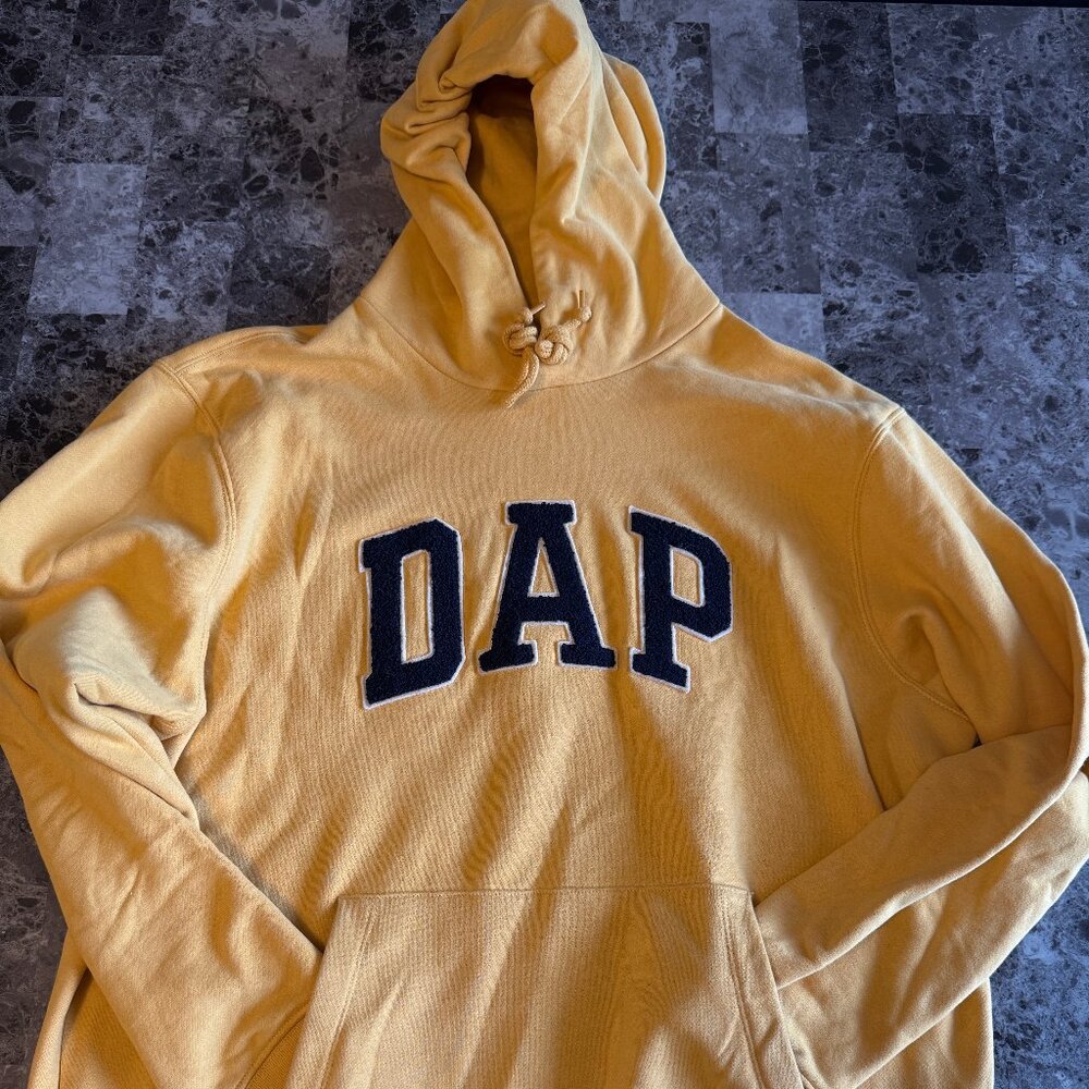 GAP DAP Hoodie Dapper Dan Limited Edition  Golden Yellow L
